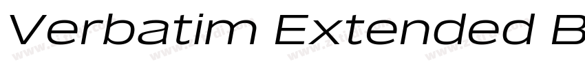 Verbatim Extended Bl字体转换 Verbatim Extended Bl字体转换